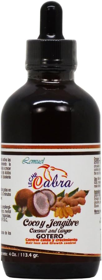 Lemuel Leche Cabra Coco y Jengibre Coconut and Ginger Gotero Drop 4oz
