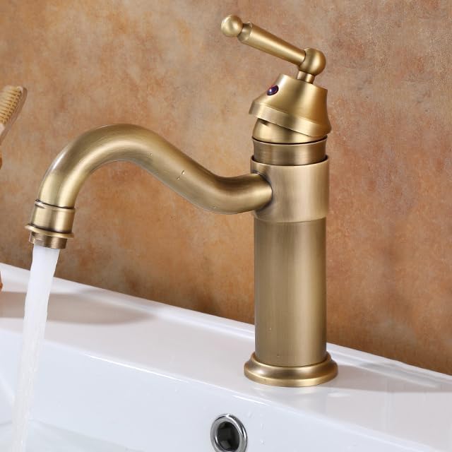 Mitigeur de lavabo 1 trou fini antique : finissez-en avec les éclaboussures