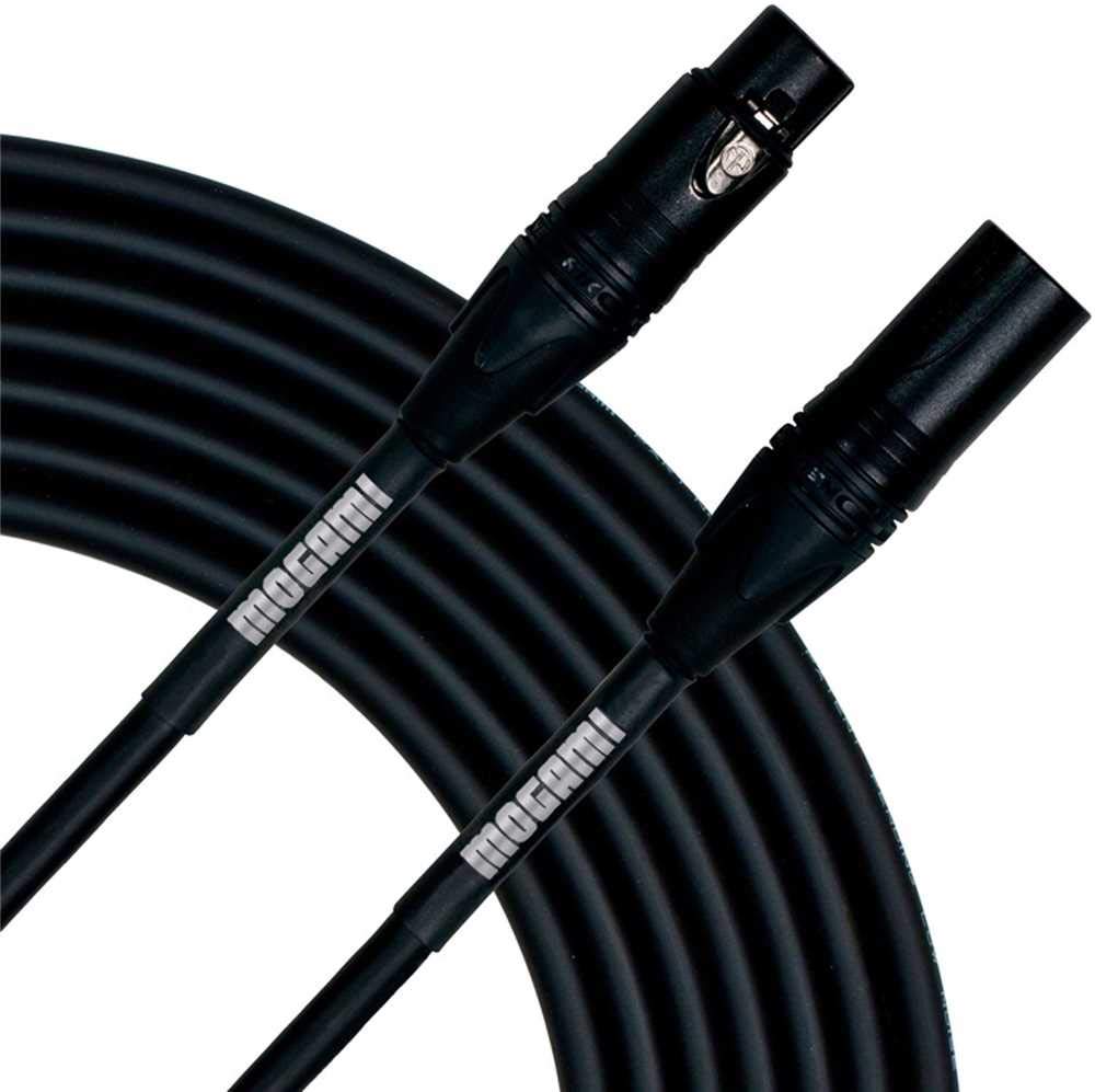 Gold AES-50 Digital/Analog XLR Microphone Cable, XLR-Female to XLR-Male, 3-Pin, Gold Contacts, Straight Connectors, 50 Foot