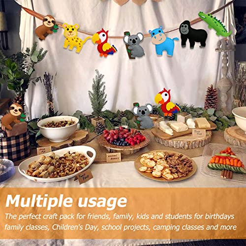 Jetcloud Felt Sewing Craft Kit - Animal Sewing Crafts for Kids DIY Felt Animals Fun Educational Kit for Beginner Children - Image 2