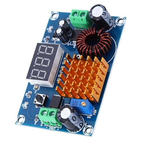 Convertisseur élévateur réglable DC DC Boost 3 à 35V 5V à 45V Module d'alimentation du régulateur de tension 5A Volt Transformer Circuit Board avec plaque de refroidissement bien comportée – vue 8