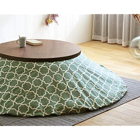 Amazon 家具の里 こたつ布団カバー モロッカン柄 日本製 直径215cm 円形 ミストグリーン カバー単品 丸型 北欧 おしゃれ 家具の里 こたつ布団 Amazon 家具の里 こたつ布団カバー モロッカン柄 日本製 直径215cm 円形 ミストグリーン カバー単品 丸型 北欧 おしゃれ 家具の里 こたつ布団