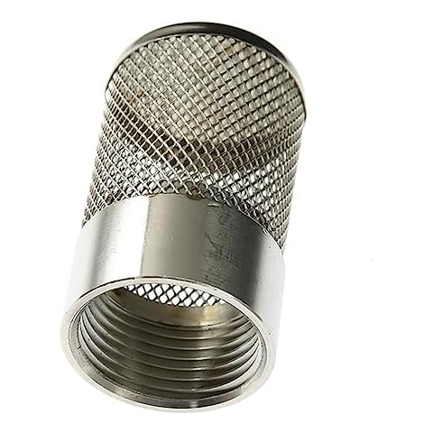 ETomey Pipeline Filter,Inline Mesh Screen, 1pcs Stainless Steel Filter Mesh Cover, 1/2" 3/4" 1" Female Thread Filter for Garden Irrigation Aquarium Water Pump (Color:1") (Color : 1") (Color : 1/2") Cover