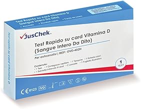 Rapid Test for Vitamin D in Whole Blood – 1 Piece – Rapid Vitamin Test with Result in Minutes – Lancing for Self-Assessment – Screening for Vitamin D Deficiency