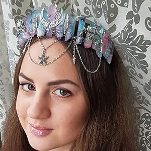 Amazon.com: Raw Crystal Quartz Crown Headband - HAIMEIKANG  display picture 2