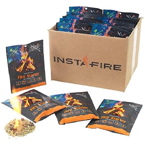 (30 Packs) Insta-Fire Fire Starter Emergency Fuel Eco-Friendly Granulated Bulk Excellent for Camping, Hiking, Fishing, and Other Outdoor Activities - As seen on Shark Tank! Cover