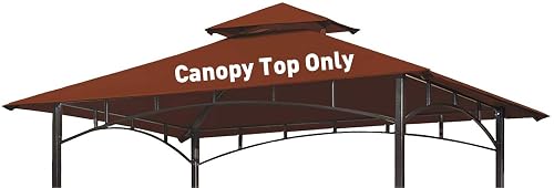 OLILAWN Grill Gazebo Replacement Canopy Roof, 5' x 8' Outdoor