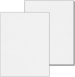 20 Sheets, 130 lb (350 gsm) - Thick Heavy White Cardstock, Heavyweight Cardboard Paper - 8.5 x 11 inches