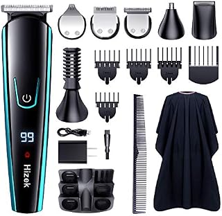 Beard Trimmer for Men,Hizek 14 in 1 Hair Trimmer Cordless Hair Clippers Waterproof