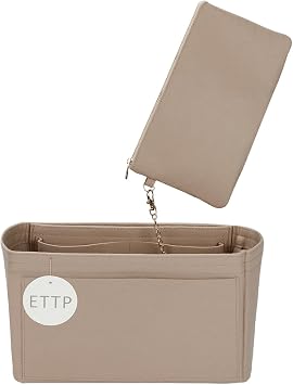 Purse Organizer Insert For Handbags, Tote Bag Organizer Insert, Handbag Organizer For Tote & Handbags, Compatible with Neverful Speedy and More Large,Beige
