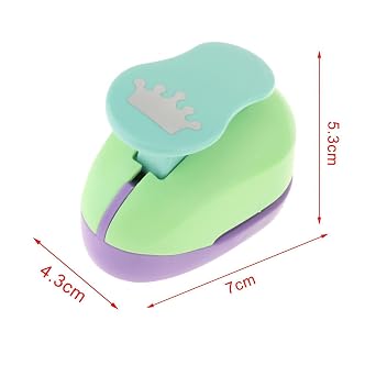 Which With Fine Workmanship Enjoy Effortless Punching Small But Powerful Hole Punch Easy And Comfortable Paper Punch For Crafting For Kids Machine, crown, 2.3cm-2.5cm