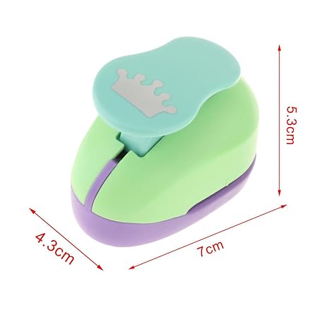 Which With Fine Workmanship Enjoy Effortless Punching Small But Powerful Hole Punch Easy And Comfortable Paper Punch For Crafting For Kids Machine, crown, 2.3cm-2.5cm