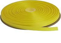 Vista 46 de Cinta de grogrén sólido de 100 yardas cada rollo, 100% poliéster (1/4", beige)