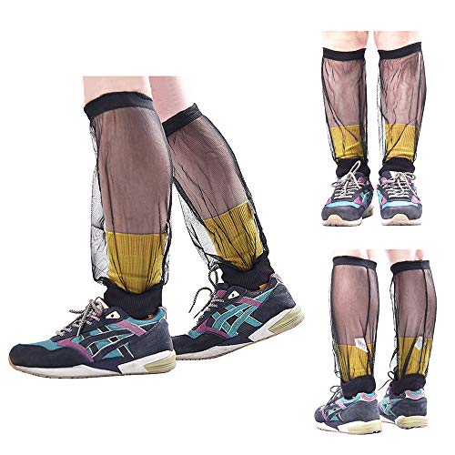 Festnight Anti-mosquiteiro malha polainas polainas mangas bug capas para acampamento ao ar livre cam