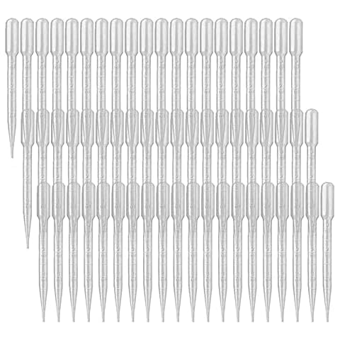 300PCS 3ML Plastic Transfer Pipettes, YSSHUI Disposable Pipette Transfer Pipettes for Essential Oil Pipette Makeup Tool Cover