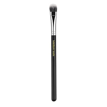 Bdellium Tools Professional Makeup Brush - Maestro Series 775 Duet Fiber Shader - With Soft Synthetic Fibers, For Shading Eyeshadow Black, 1pc