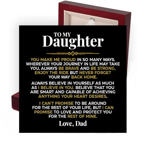 To My Daughter Bracelet, I Love You Bracelet, Daughter Gift, Christmas, Birthday Gift with Message Card and Box3