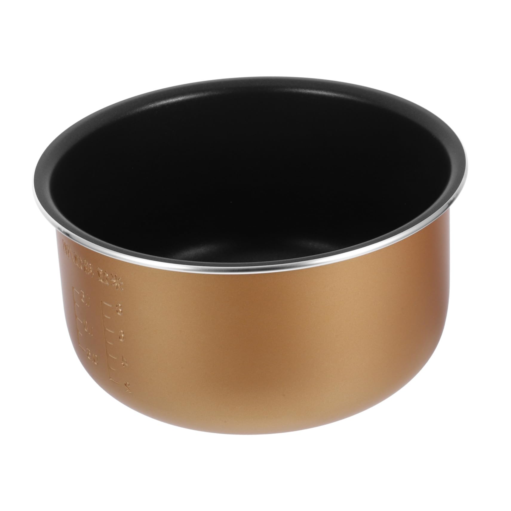 Olla Interior Diseño de Escala de Aleación de Aluminio Adecuado para Reemplazo Capacidad 4 L y Cocinar Sopa para Olla Arrocera Eléctrica en Cocina Doméstica