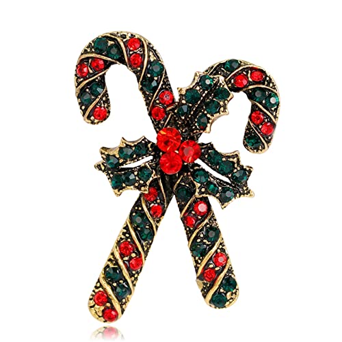 Broche de Noël canne à sucre le cadeau idéal pour accessoiriser une robe