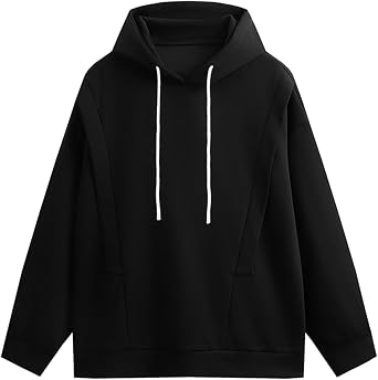 GURUNVANI Mens Patchwork Oversized Hooded Sweatshirt Basic Cool Pullover Sweatshirts Unisex Comfy Hoodies