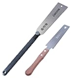 RUITOOL Japanese Hand Saw Double Edge Sided Pull Saw Ryoba SK5 Flexible Blade 10/14/17/18 TPI Flush Cut Beech Handle Wood Saw for Woodworking Tools