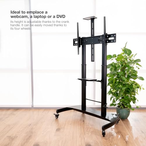 Soporte De Pie Inclinablenivelable Con Ruedas Tooq Fs20404hm b Para Tv De 60 100/ Hasta 100kg - vue 7
