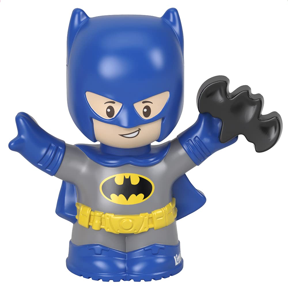 Fisher-Price Parte di ricambio Little People Inspired by DC Superfriends Pack GMJ14 - Figura di Batman di ricambio