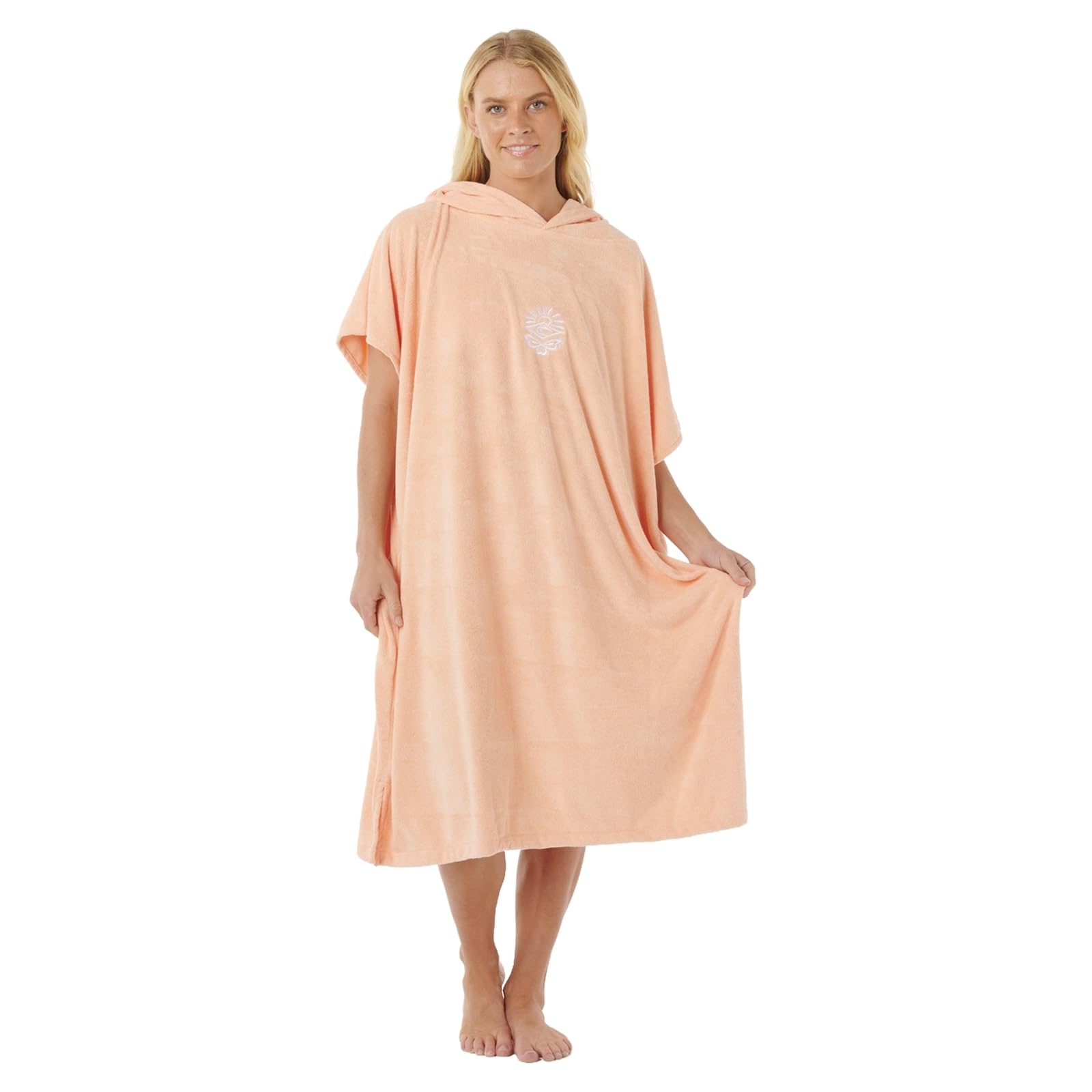 Rip Curl 2025 Frauen Klassisches Surf-Kapuzenhandtuch 00ZWTO - Bright Peach