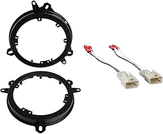 Metra 82-8148 6" to 6-3/4" Speaker Adapter for Select Toyota/Lexus/Scion 1998-Up Vehicles & Metra 72-8104 Speaker Connector for Select Toyota Vehicles