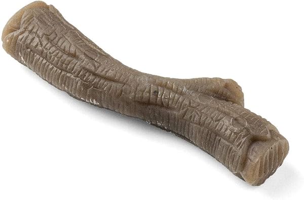 Nylabone Máxima Fuerza Robusta Extrema Gourmet Juguete masticable para Perros infundido con Sabor a Mantequilla de maní Adicional en Todo el Hueso, Medio, para Perros 0-16 kg