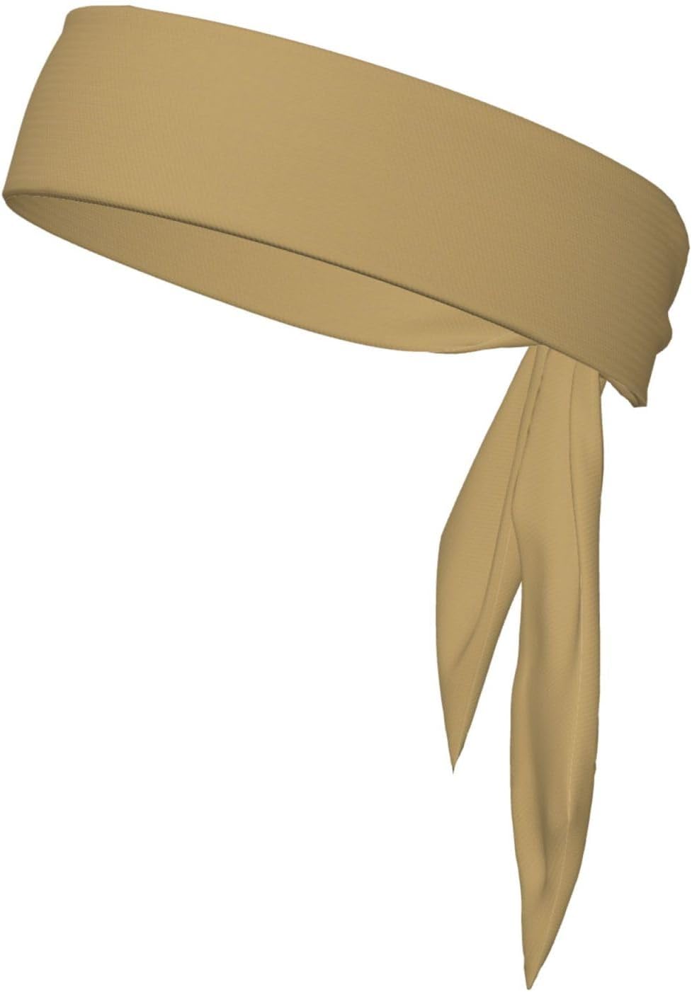 Tie Headband Men Women, Khaki Print Sports Sweatband | Adjustable Tie-Back, Moisture Wicking. For Running Yoga Tennis Basketball Cycling Workout, Khaki Pattern