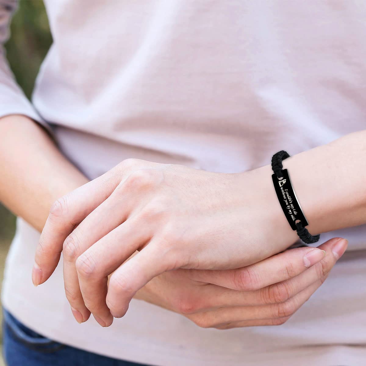 Uloveido 3pcs Braided Bracelets - I Couldn't Say I Do Without You By My Side, Bridesmaid Bracelets Wedding for Women Y2404-3pc