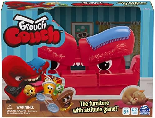 Grouch Couch, Furniture with Attitude Popular Funny Fast-Paced Board Game with Sounds, for Families and Kids Ages 5 and Up