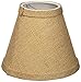 Urbanest 1100328 Chandelier Lamp Shade 6-inch, Hardback, Clip On, Burlap