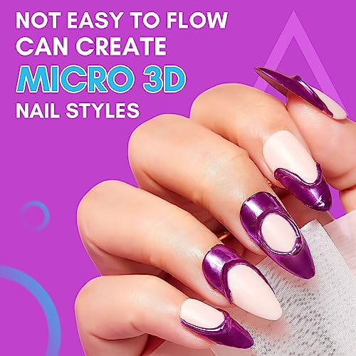 Makartt 3D Painting Gel Clear Nail Gel For Nails Art Chrome Nail Powder Micro 3D Sculpting Gel No Wipe Uv Gel For Gel Nail Polish 3D Carving Drawing Gel For Nail Art At Home & Salon Diy 8Ml #TOP4