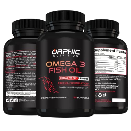 Burpless Omega 3 Fish Oil Supplement - Lemon Flavored 90 Softgal Capsules, 3600Mg - Essential Fatty Acids Supplement For Heart Health And Joint Health* #TOP6