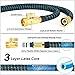 LOOHUU Expandable Garden Hose 100ft, Water Hose with 10 Function Nozzle, Lightweight Flexible Hose with 3/4 Inch Solid Brass Fittings and 3-Layer Latex Core