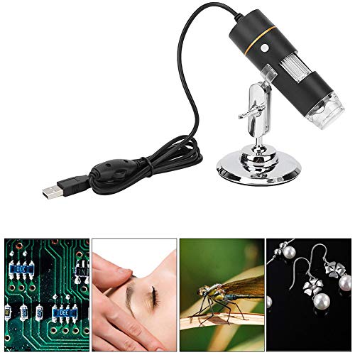 Image of CHICIRIS Microscope, 1000X PCB Magnifier Digital Microscope, 300,000 Pixels for Kids Students(30w)