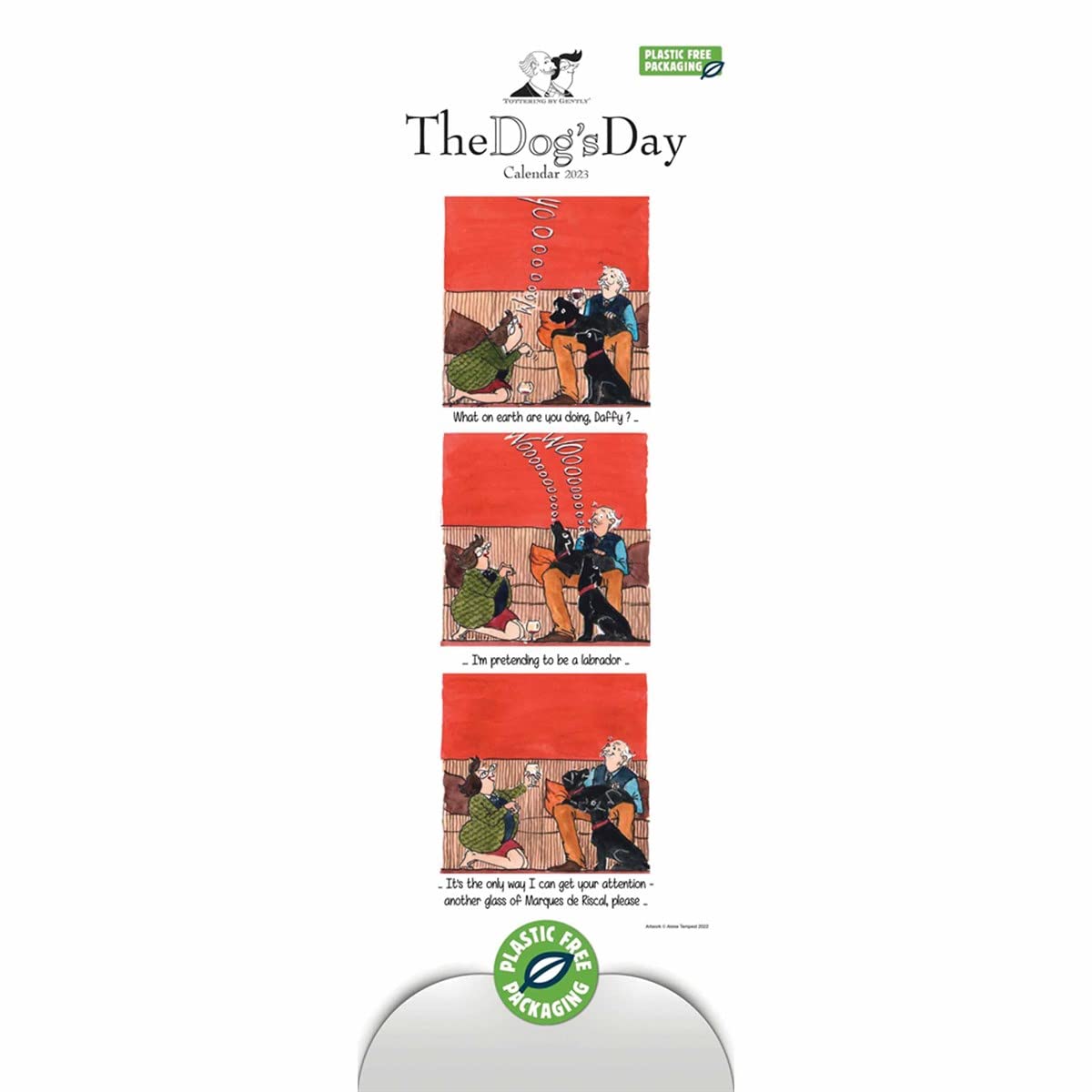 Tottering By Gently, Dog's Day Slim Calendar 2023