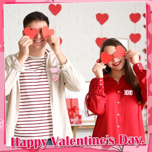 Image of Quelay 60 Pcs Valentines Lapel Pin Bulk Heart Gnome Cupid Enamel Pins Happy Valentines Decorations for Clothes Bags Backpack Jewelry Hat Jacket Decoration Party Favors Galentines Gifts