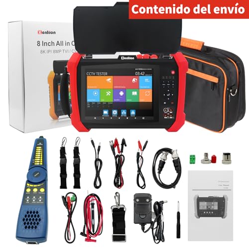 Miniatura 9 de Henkion Ipc Cctv Tester H20-Movtadhsef 8k 32mp 12mp Ip Kamera Test Poe Max 90w Hd Kameratester 8mp Tvi Cvi Ahd Sdi Cvbs Dmm Tdr Wifi Network Tools Rj45 Cable Tester 2ch Sfp Port Hd Vga