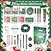 Makeup Advent Calendar 2025,24 Days Christmas Advent Calendar for Teen Girls,2025 Xmas Countdown Calendar Make Up Sets for Christmas Party Festival with Mascara Eyeshadow Lipstick Blush Eyebrow Soap
