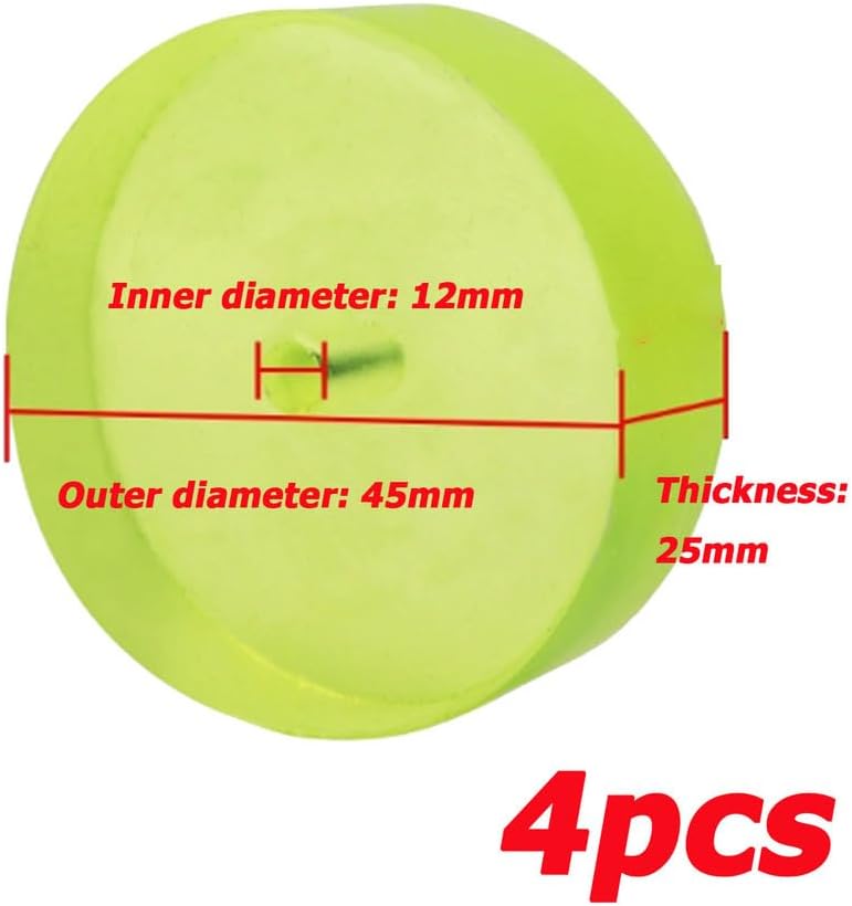 Polyurethane pads， shock absorption pads, Shock Absorption Noise Control Vibration Mat for Engineering Machines Automotive DIY(45 * 12 * 25mm/4pcs)