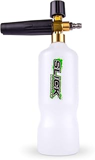 Slick Products Pressure Washer Foam Cannon – High Foaming Car Wash Soap Blaster with 1/4" Quick Connect | Thick Suds & Snow Foam Gun for Car, Truck, Motorcycle, ATV, UTV, Dirt Bike & More