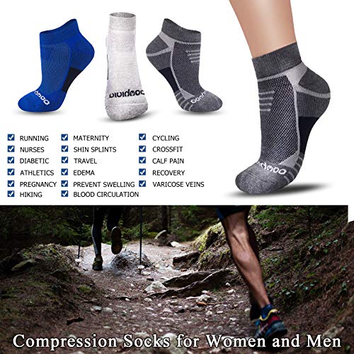 Image of Vividmoo Cycling Socks Running Performance Low Cut Athletic Sock for Women /Men, 5 Pairs No Show Socks
