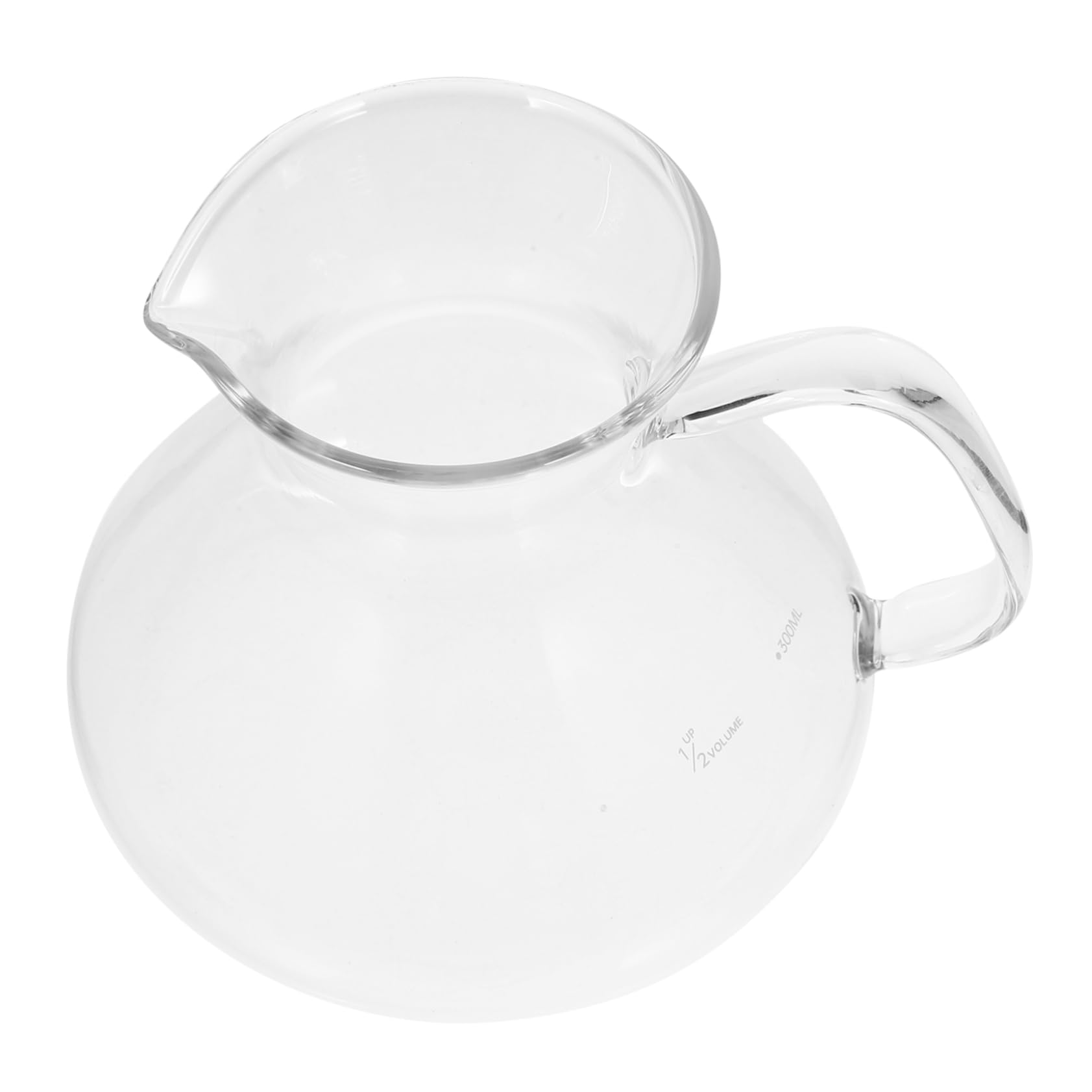 HOLIDYOYO 300ml Heat-resistant Glass Coffee Pot Versatile Teapot for Espresso Mocha Portable Milk Jug