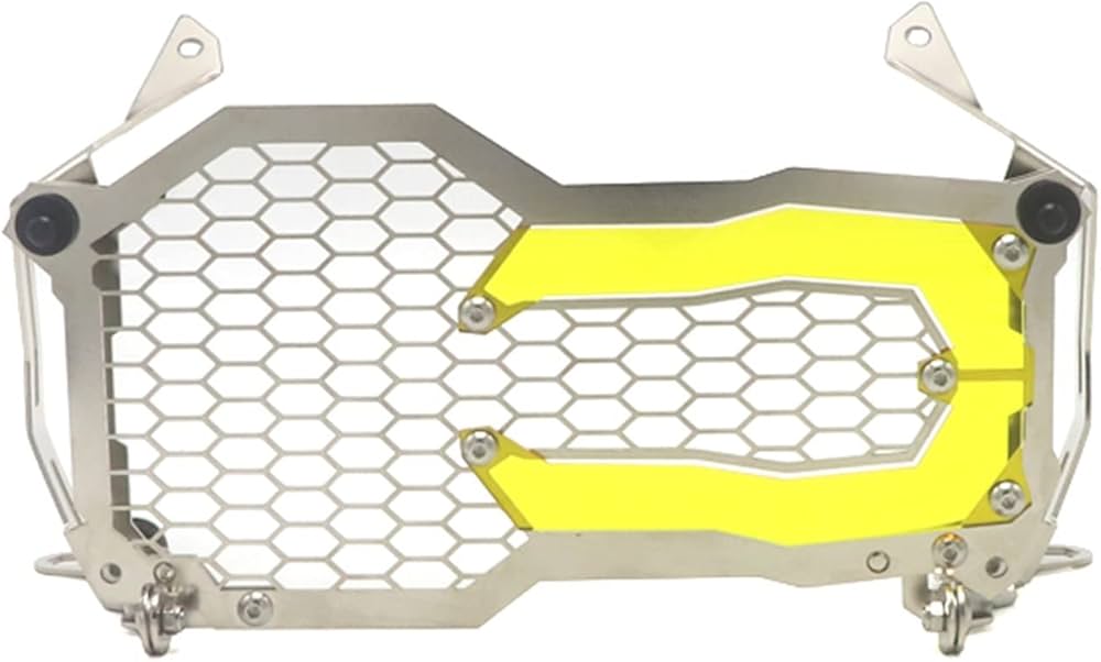 Grille De Protection Phare Pour BMW R1200GS / R1250GS Adventure - Alliage Alu, Bleu, Installation Facile
