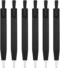 Scicalife 6 Pcs Hearing- Lea- Ajuda Escovas de Cera Pinceladas de Nylon Preto Earwax Sujeira Remover Mini Escovas de Limpeza para Suprimentos de Limpeza de Ajuda Auditiva