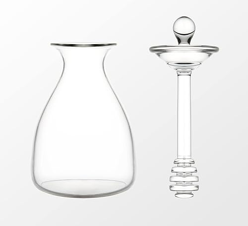 Miniatura 4 de Mkono Dispensador de miel de vidrio para miel con varillas y cubierta de tapa, contenedor de miel para cocina del hogar, 14 onzas