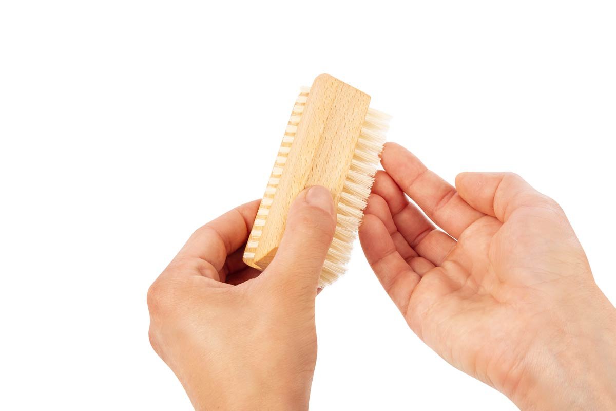 REMOS Spazzola per mani e unghie con setole naturale in legno di faggio